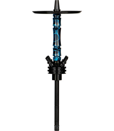 Cachimba Moze Shisha Varity Squad Black Wavy Blue
