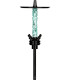 Cachimba Moze Shisha Varity Squad Black Frosted Wavy Mint