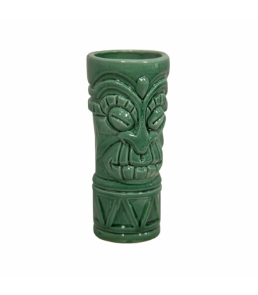 Vaso Coctelería Tiki Verde