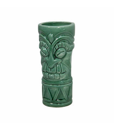 Vaso Coctelería Tiki Verde