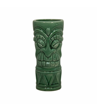 Vaso Coctelería Tiki Verde
