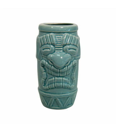 Vaso Coctelería Tiki Azul