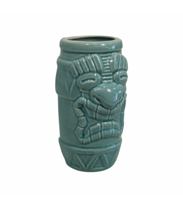 Vaso Coctelería Tiki Azul