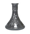 Base Mr Shisha Tradicional De Cristal (Tallada Grey)