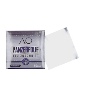 Papel de aluminio precortado AO Panzerfolie (50 uds)