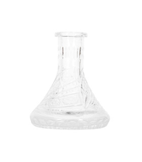 Base de cristal mini tallada transparente Flower Cuts