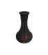 Base de cristal grande Drop Red Stripes