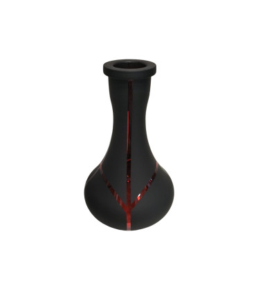 Base de cristal grande Drop Red Stripes