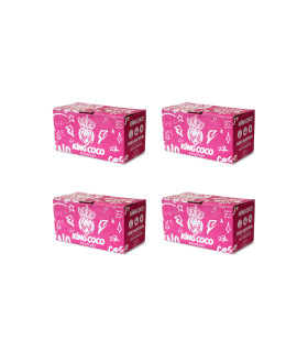 [Pack 4kg] Carbones Naturales King Coco (28mm) 1kg