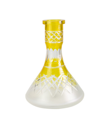 Base de cristal grande tallada Mr Shisha Gold Ice