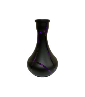 Base de cristal grande Drop Purple Stripes
