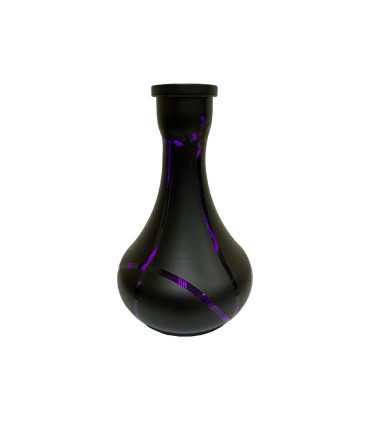 Base de cristal grande Drop Purple Stripes