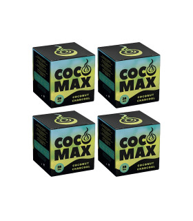 [Pack 4Kg] Carbón Natural Coco Max (28mm)  1kg