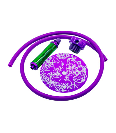 Imagen de los accesorios de la Cachimba Chameleon Urban Style Morado