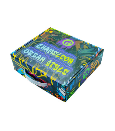 Imagen de la caja de la Cachimba Chameleon Urban Style Azul